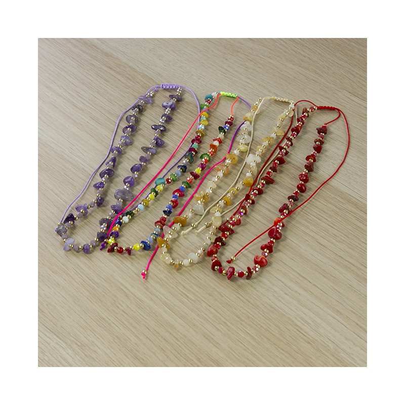 COLLIER PERLES DOREES COLLIER PERLES DOREES