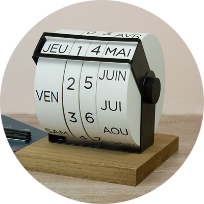 calendrier perpétuel bois